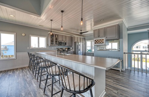 Ocean Ridge Casa | Oceanfront 5 bedroom/5.5 bath home on beautiful Topsail Island