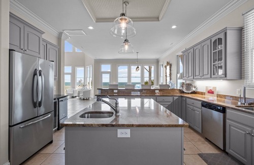 Emerald Isle Casa | Gran casa frente al mar con piscina privada