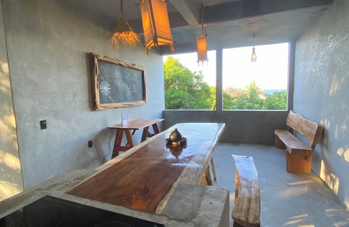 Santa María Cabina | Oceanview cabin with AC in Brisas de Zicatela - 2 bedrooms