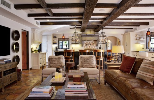 Old Las Palmas Casa | Old Las Palmas - Premier Spanish Revival Estate W / Rooftop Terrace + Fire Pit
