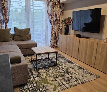 Czestochowa Apartamento | Oliwkowy - stylowy Apartament w naturalnym klimacie