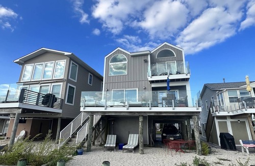 Manahawkin Casa | Bay House con enormes vistas, terraza estilo lounge, cocina de chef y tema náutico