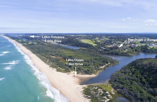 Lake Bunga Casa | Junto a la playa en Bunga Ocean & Lakeside Holiday House