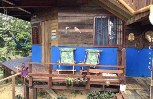 Bocas del Toro Apartamento | En la colina vista al mar cabaña de la selva, piscina y bicicletas