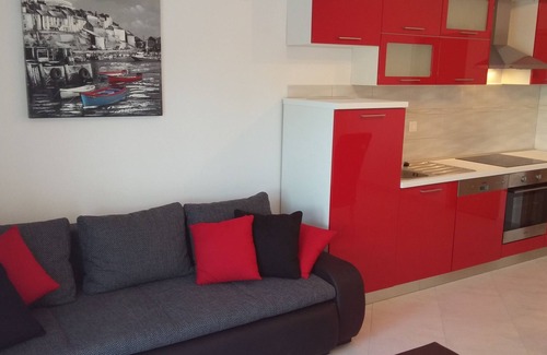 Saplunara Apartamento | Apartamento de una habitación con balcón y vista al mar Bahía Saplunara, Mljet (A-12849-b)