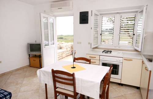 Vela Glavica Apartamento | Apartamento de una habitación con terraza y vista al mar Lumbarda, Korcula (A-4429-a)