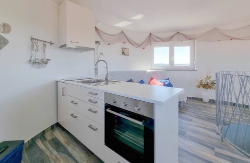 Dajla Apartamento | One bedroom apartment with terrace and sea view Mareda, Novigrad (A-21207-a)