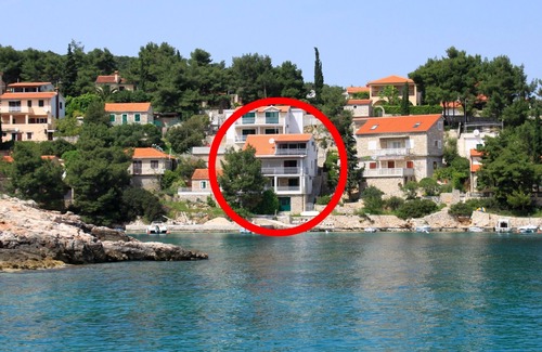 Cove Basina (Jelsa) Apartamento | Apartamento de una habitación en la playa Basina, Hvar (A-4599-g)