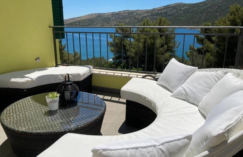 Poljica Apartamento | Apartamento de una habitación con terraza y vista al mar Poljica, Trogir (A-11934-a)