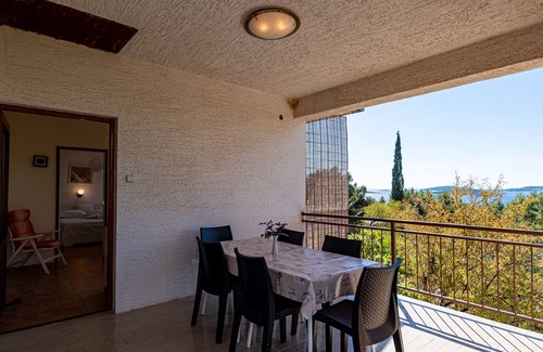 Stankovici Apartamento | Apartamento de una habitación con terraza y vista al mar Orebic, Peljesac (A-10178-a)
