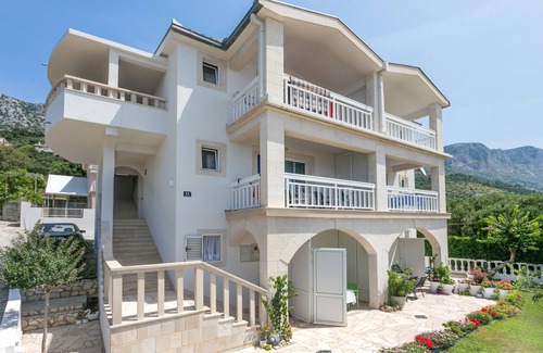 Podaca Apartamento | Apartamento de una habitación con terraza y vista al mar Podaca, Makarska (A-6736-b)
