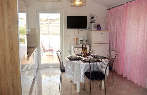 Ravni Apartamento | Apartamento de una habitación con terraza y vista al mar Ravni, Labin (A-7674-a)