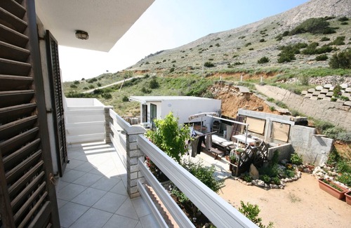 Bosana Apartamento | Apartamento de una habitación con terraza y vista al mar Bosana, Pag (A-6460-b)