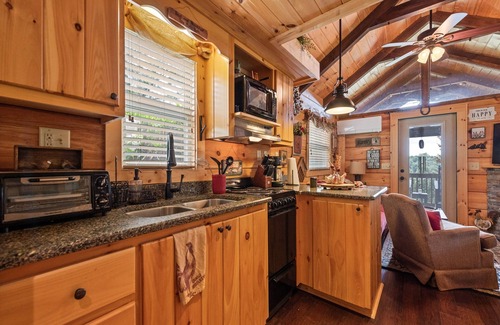 Asheville Cabina | One Bedroom Cabin 43 Acre Retreat Pets OK- Fenced, Private, Views, Internet