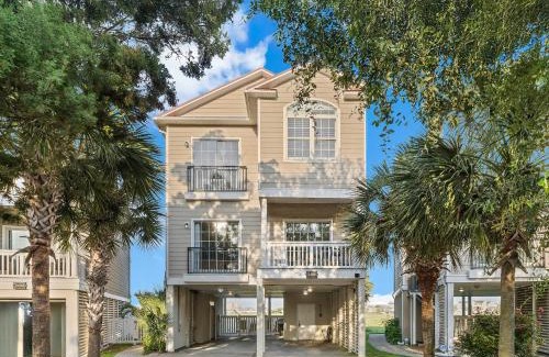 North Myrtle Beach Casa | ONE More Cherry on Top - 5BR-4BA Marshfront- Heated Pool, Hot Tub, Elevator, Sleeps 14