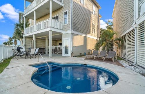 North Myrtle Beach Casa | ONE More Cherry on Top - 5BR-4BA Marshfront- Heated Pool, Hot Tub, Elevator, Sleeps 14