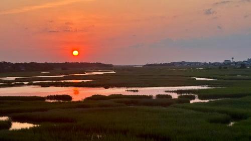 North Myrtle Beach Casa | ONE More Cherry on Top - 5BR-4BA Marshfront- Heated Pool, Hot Tub, Elevator, Sleeps 14