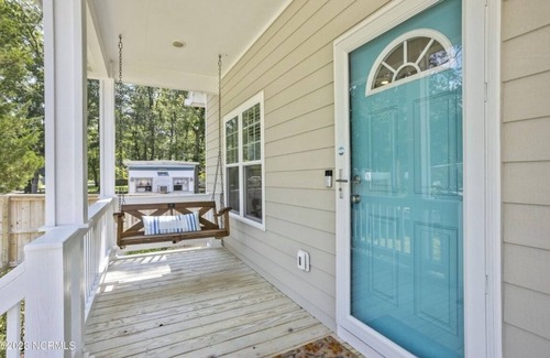 Ocean Isle Beach Casa | Only TWO MILES to the beach! Custom bungalow. Fenced-in yard!