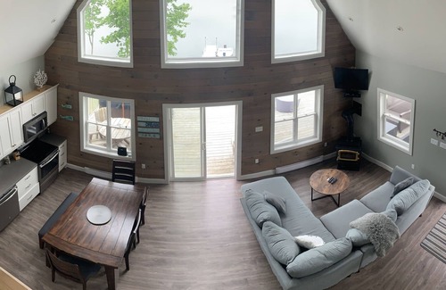 Boylston Cabaña | Open and relaxing lake house, with hot tub and and firetable.