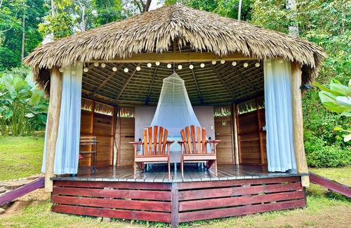 Puerto Jiménez Cabina | Open Cabin in the Jungle, sea View, Campfire and Breakfast