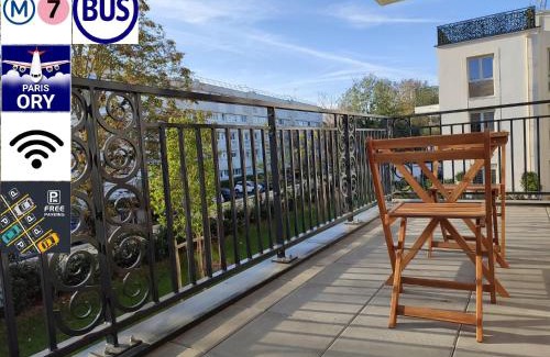 L'Hay-les-Roses Apartamento | Opposite Metro 14, Cozy Guest Room with Garden & Free Parking, 5 min Orly Airport, 7 min Paris