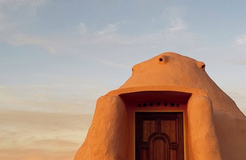 Alpine Cabina | Organic Earthen Desert Dome For Two -Sustainable Stay Under the Stars Terlingua