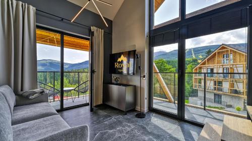 Bierutowice Apartamento | Orlik VIP Residence - Apartament dwupoziomowy Śnieżka Skyline z prywatną sauną