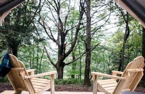 East Stroudsburg Complejo | Our new guy. A Rainbow Mountain version of camping... glamping