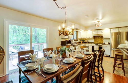 East Stroudsburg Casa | Outdoor Entertainment Space: Family Poconos Home