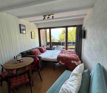 Ovronnaz Apartamento | Ovronnaz - Studio with beautiful view and parking
