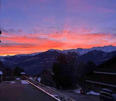 Ovronnaz Apartamento | Ovronnaz - Studio with beautiful view and parking