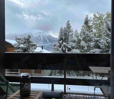 Ovronnaz Apartamento | Ovronnaz - Studio with beautiful view and parking