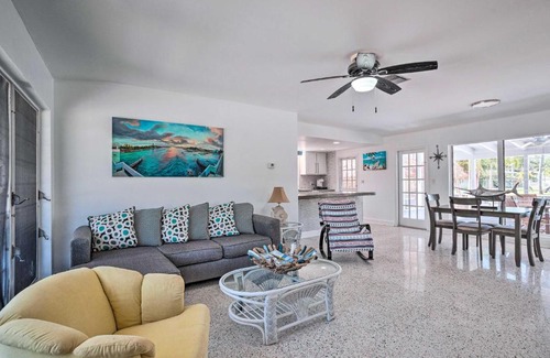 Palm City Casa | Palm City Canalfront Home with Boat Dock and Fire Pit!
