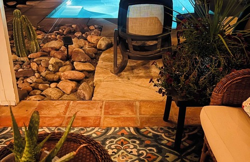 Palm Desert Casa | Palm Desert: Pool, BBQ, Garden, Firepit-Tranquil Old Hollywood Charm