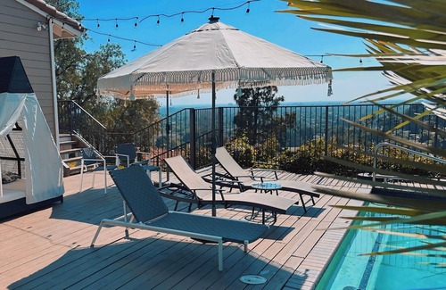 North Tustin Casa | Panorama Tropical Mountain Resort & Spa - Sunset view