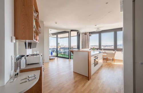 Altlerchenfeld Apartamento | Panoramasuite mit Fernblick Über Wien