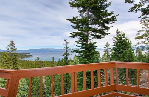 Tahoma Casa | Lago Azul: vista panorámica del lago Tahoe, acceso privado a la playa de arena-boya posible