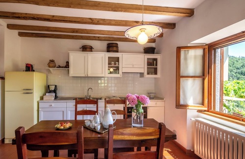 Raggiolo Cabaña | Casa Paolina, piedra rústica para 4 personas en el campo.