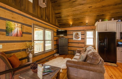 Waynesville Cabina | Paraíso en Rivers Edge! A Private Waterfront Log Cabin, esquí de nieve / pesca en las cercanías