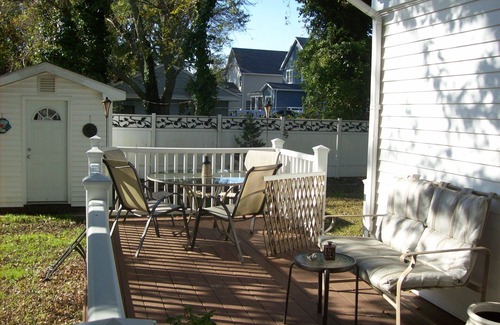 West Cape May Casa | "Paradise on Pacific", this Sat. to Sat. pet friendly rental sits on a lovely lot on quiet Pacific Ave.
