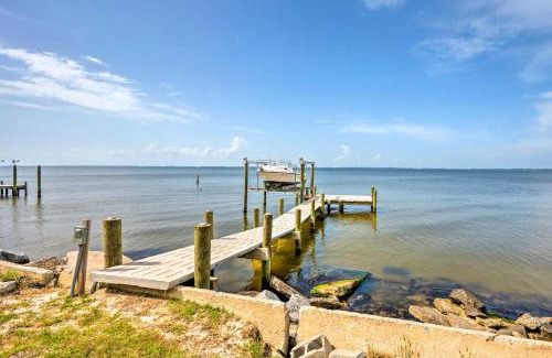 Hobucken Casa | Paradise Point Pamlico River Home with Dock and View