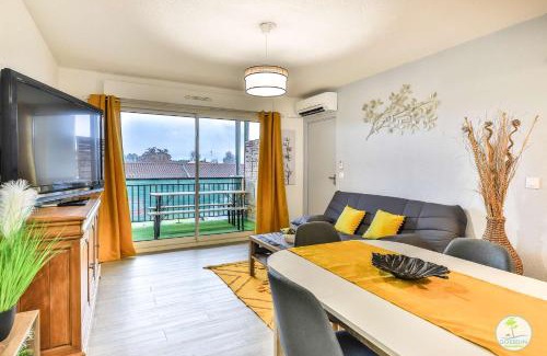 Parentis-en-Born Apartamento | Parentis en Born Appartement avec balcon pour 4 personnes