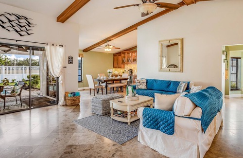Lochmoor Waterway Estates Casa | Park-view, dog-friendly home with pool, lanai & AC - near golf, beaches & dining