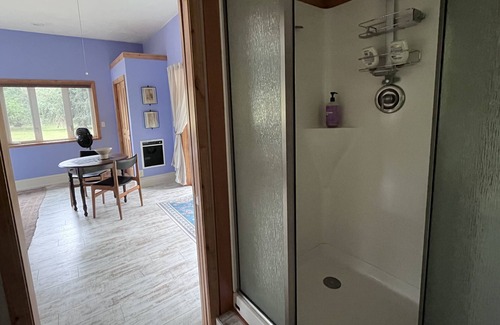 Fall Creek Cabina | Peaceful Cabin, Wood-fired sauna, grill by creek, work remote