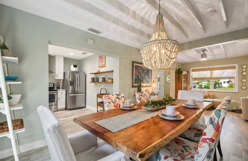 Indian Beach Sapphire Shores Casa | Peaceful Poolside Retreat in Historic Sarasota | Walk to Bay