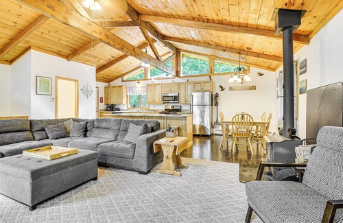 Bridgton Casa | Peaceful Highland Lake Home w/ Kayaks, Dock Access