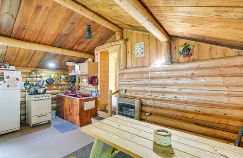 Island Falls Cabina | Peaceful Lakefront Cabin Getaway: Dock, Fire Pit!