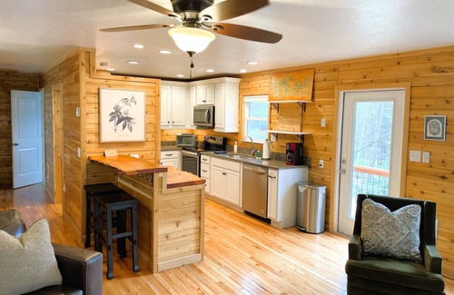 Clyde Cabaña | Peaceful Mountain Cabin Nestled on 3.5 Acres - Multi-Tier Deck, Creek Access!