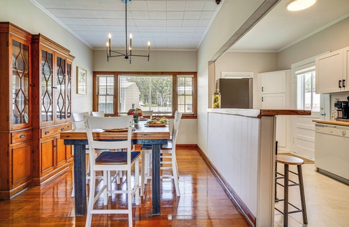 Baldwin Casa | Peaceful Patio, Sunroom: Pet-Friendly Baldwin Home