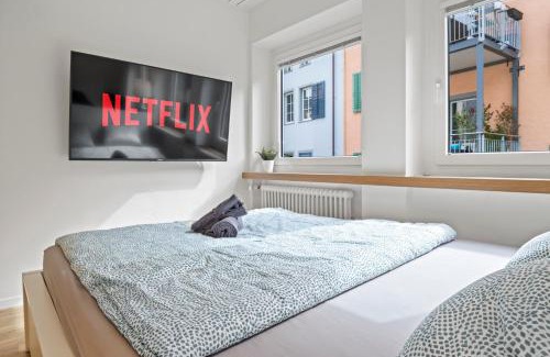 Winterthur Apartamento | Pearlstay - City Center Twin Bed Workplace Washer